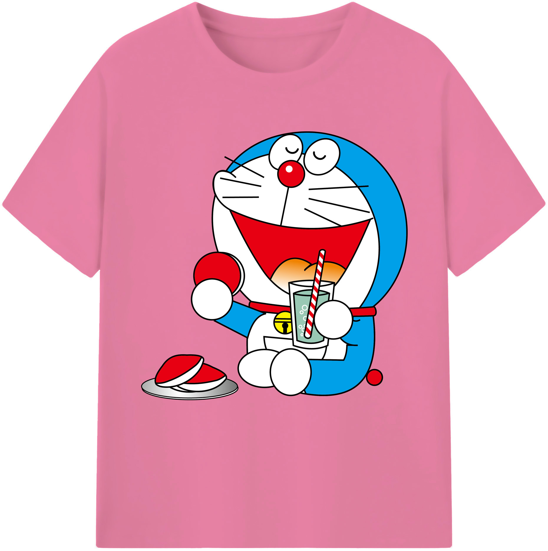 （画像用） ドラえもん Doraemon 綿100％半袖Tシャツ（フロントプリント）